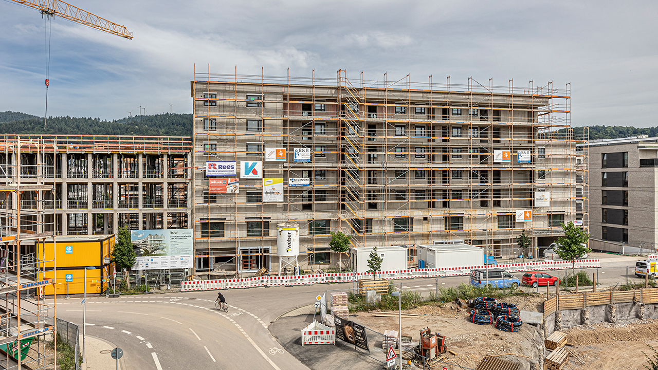 Baufortschritt vom Bauprojekt Ingeborg-Krummer-Schroth-Straße